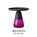 Artistic Glass Coffee Tables, Creative Design End Tables for Living Room , Stylish Accent Tea Table with Various Sizes & Colors