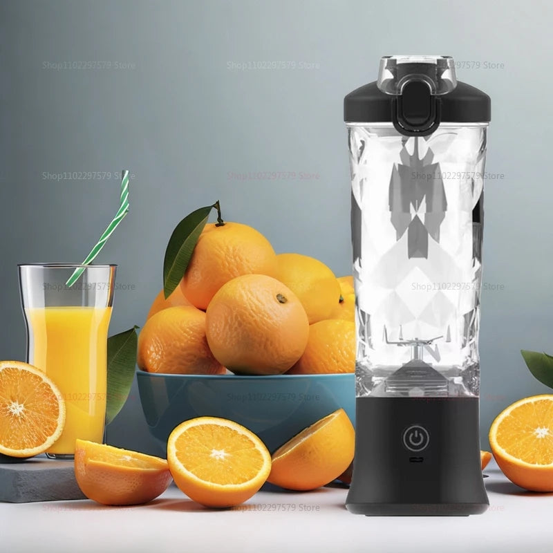 Portable mixer 600ml Household fruit cup smoothie mixer 4000mAh USB rechargeable smoothie mixer personal juicer kitchen tools