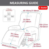 Elastic Recliner Sofa Cover Printed Slipcover Chair Sofa Protector Relax Armchair Stretch Couch Covers For Living Room