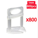 100-800PCS Floor Tile Leveling System Clips Spacers Straps Tile Piler Wadge Ceramic Tile Laying Leveling Construction Tools