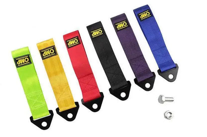 Cuerda de remolque para coche Omp, modificación, gancho de seguro de automóvil, parachoques delantero, cuerda de remolque, cabeza de vehículo, serpentina para coche, accesorios decorativos