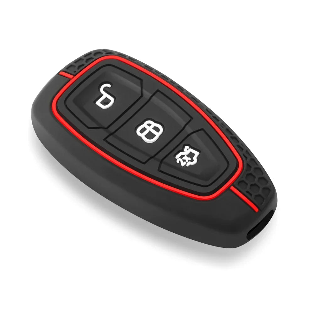 Silicone Car Key Case For Ford Puma Grand C Max Focus Mondeo Kuga Fiesta Ecosport Transit Kuga Silicone Remote Key Case