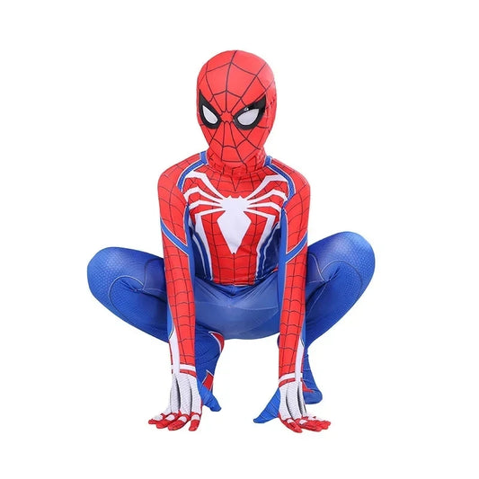 2025 Anime Iron Man Cosplay Costume Superhero Iron Man Boys Girls Jumpsuit Cloak Outfit Halloween Carnival Costumes Jumpsuits