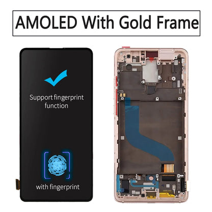6.53" AMOLED For Xiaomi MI 9T Pro/MI 9T LCD Display Touch Screen Digitizer Assembly With Frame for Xiaomi Redmi K20 Pro /K20 LCD