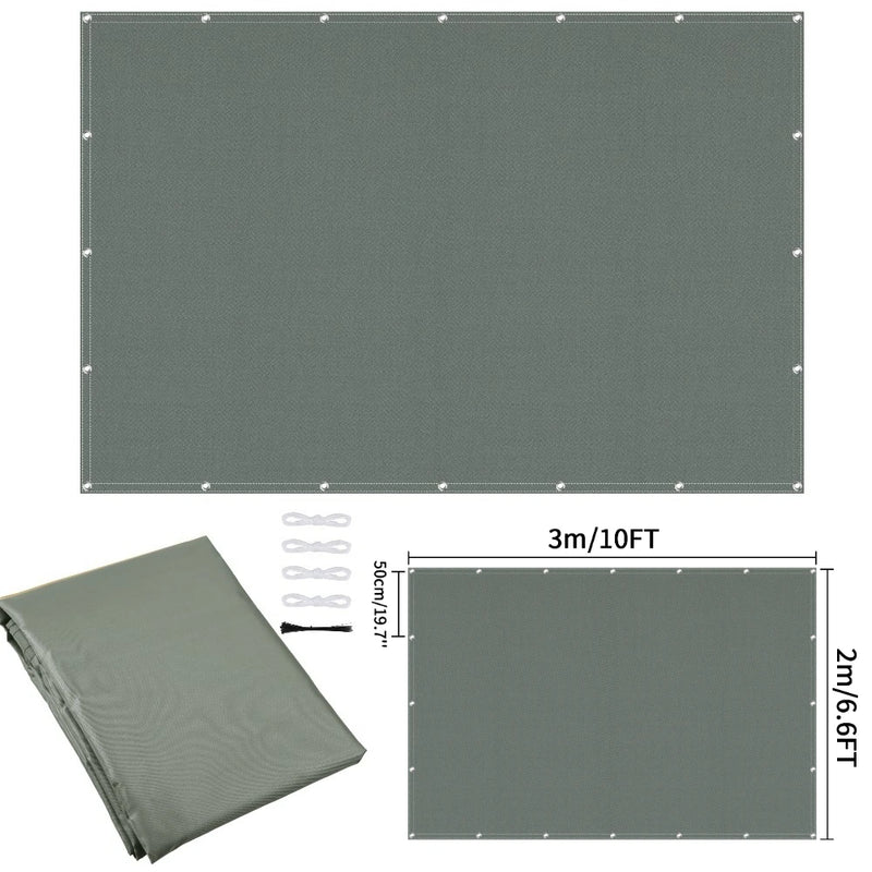 Waterproof Privacy Fence Screen Fence Covering Privacy with Grommets UV Protection Fencing Shade Cover for Outdoor Yard Backyard