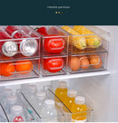 Transparent Refrigerator Storage Box Vegetable Fruit Organizer Fridge Clear Container for Kitchen Food Drinks Storage