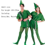 Disney Cartoon Green Elf Robin Hood Cosplay Halloween Costumes for Men Women Adult Clothing Carnival Party Ball Costume Kid Gift