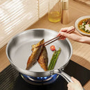 304 Stainless Steel Frying Pan NonStick Pan Fried Steak Pot Uncoated Kitchen Cookware For Gas Stove and Induction Cooker