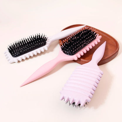 Cepillo de aire avanzado con cojín de aire y peine de dientes duros, especial para pelucas de cabello natural. 