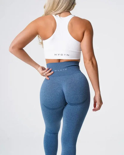 Nvgtn salpicado sem costura elastano leggings mulheres calças de treino macio roupas de fitness calças de yoga cintura alta ginásio wear