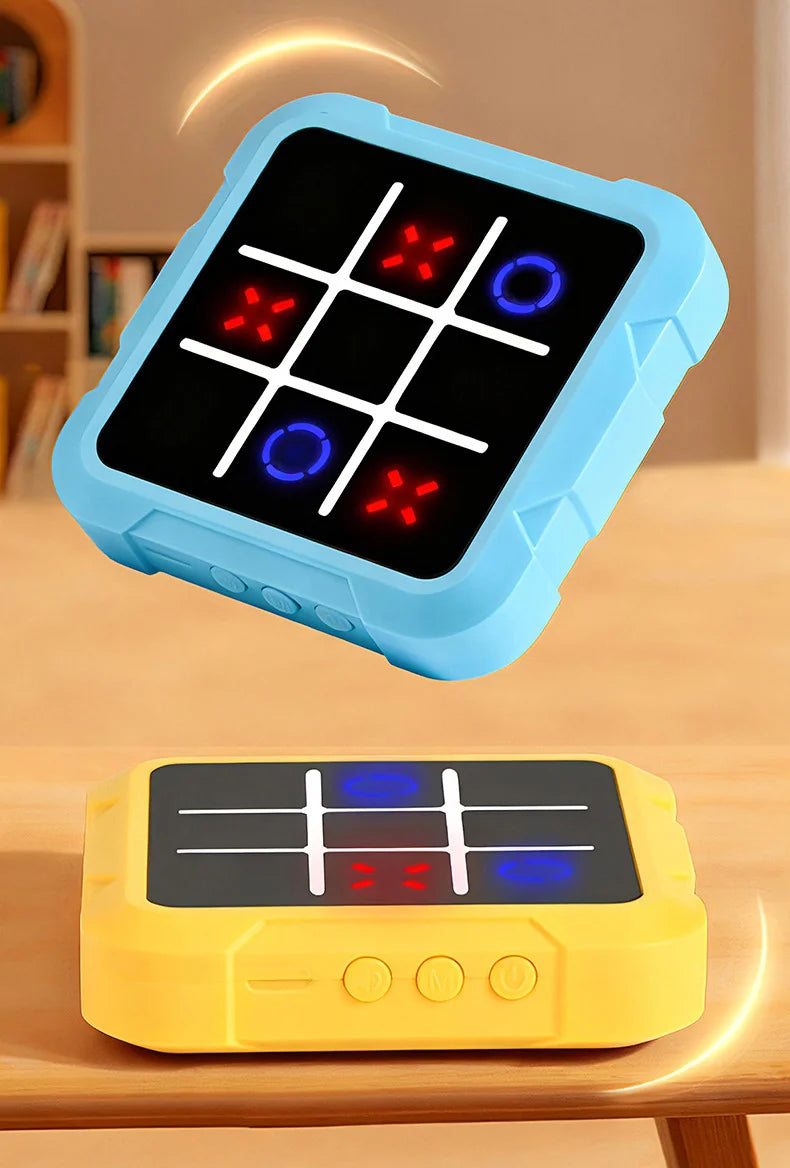 Electronic Chessboard Tic Tac Toe Multifunctional Children's Education Strategy Toy Parent-Child Fun Interactive Brain Game
