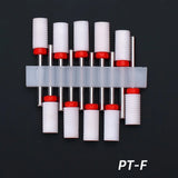 10pcs Ceramic Nail Drill Bits Set, Electric Manicure & Pedicure Milling Cutter, For Nail Polishing Machine