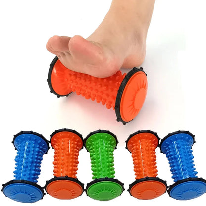 Masajeador de pies con rodillo para aliviar la fascitis plantar y el dolor de arco del pie en el talón, masajeador de reflexología para la espalda, piernas, manos y músculos relajantes.