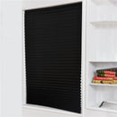 2pcs Self-adhesive Pleated Blackout Blinds Non-woven Folding Curtains For Kitchen Bathroom Balcony Shades Home Windows Decor