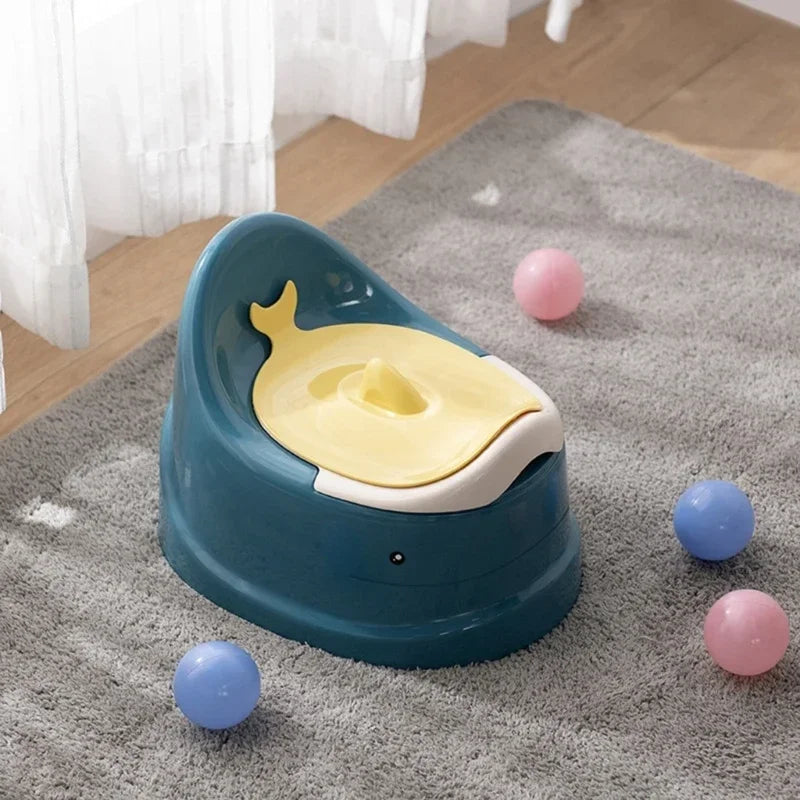 Toddler Potty Baby Toilet Trainer, Portable Training Toilet for Travel, Stable and Safe Oval Bottom Design, Non-Slip Potty