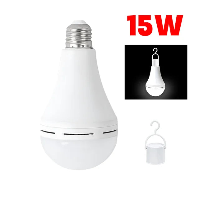 Rechargeable Hanging LED Bulb Outdoor Camping Lamp, Powerful Home Emergency Light, 7W, 9W, 12W, 15W 