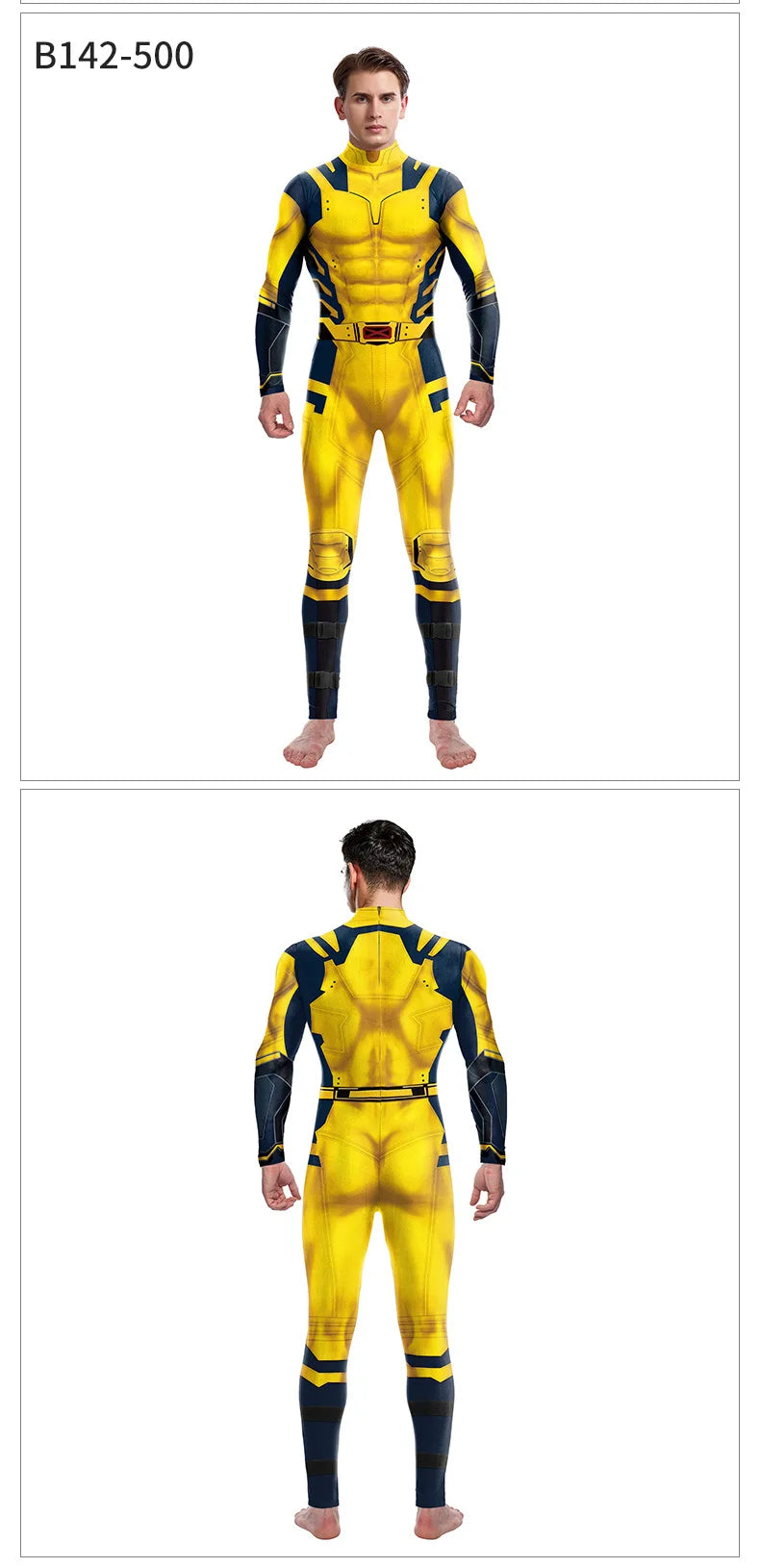 Halloween Adult Show Costume Marvel Costumes Deadpool Wolverine Cosplay Costumes Slim Jumpsuit