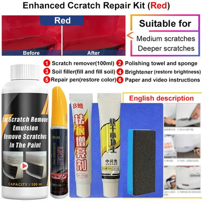 Car Scratch Remover Paint Care Tools, Auto Swirl Remover, Scratch Repair, Polishing, Auto Body Grinding Compound, Anti Scratch Wax 
