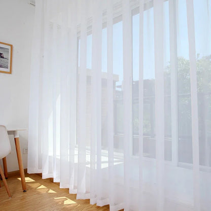 French Chenille Cream White Velvet Curtain Modern Simple Blackout Curtains for Living Dining room Bedroom Tulle Customization