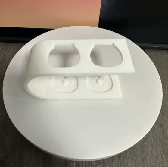 Suporte para Escova de Dentes Elétrica Resistente e Ecológico com Dois Orifícios, Organizador de Bancada para Itens Essenciais do Banheiro