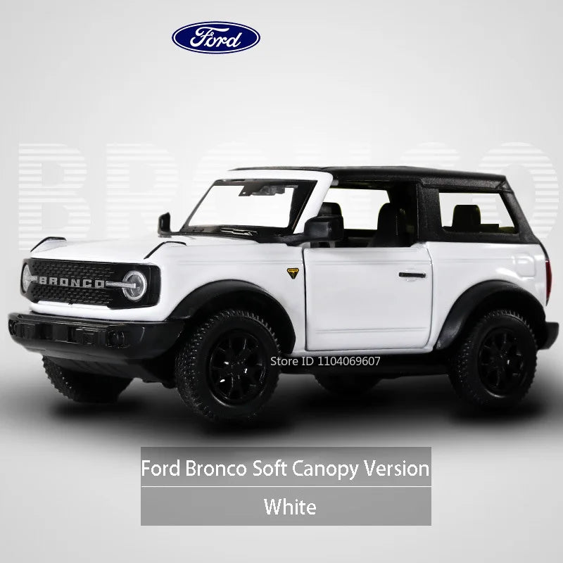 1:36 Ford Bronco Model Cars Porsche 911 Revuelto Alloy Diecast Car Toys With 2 Doors Opened Pull Back Function Vehicles For Kids