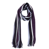 Classic Striped Outdoor Scarves Men Cashmere Soft Knitted Striped Scarf Long Tassel Neck Warmer Men'S Winter Scarf