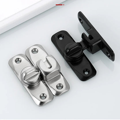1pc Sliding Door Latch Home Security Latch Bolt Zinc Alloy 90 180 Degree Easy Install Lock Bathroom Sliding Door Bolt Latch