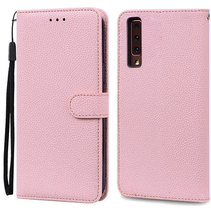 Funda de cuero de lujo con tapa para Samsung Galaxy A7 2018 (SM-A750F)
