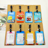 Let's Travel Luggage Label Men Travel Luggage Tag Boys Suitcase ID Address Holder Baggage Boarding Portable Suitcase Ticket