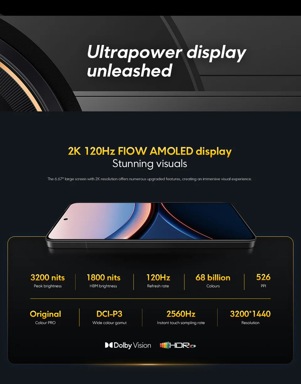 New POCO F7 Ultra Global Version Smartphone Snapdragon®8 Elite 50 MP triple camera with 6.67 "120Hz OIS and 120 W NFC power