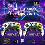 X8 Super 4K HD Game Stick 128GB 50000 Retro Games Dual 2.4G Wireless Controller Portable Plug & Play TV Game Console
