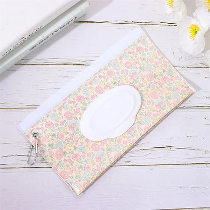 Bolsa para toallitas húmedas para bebé, porta toallitas portátil, funda abatible, cierre reutilizable, neceser recargable, práctica caja de pañuelos, EVA 
