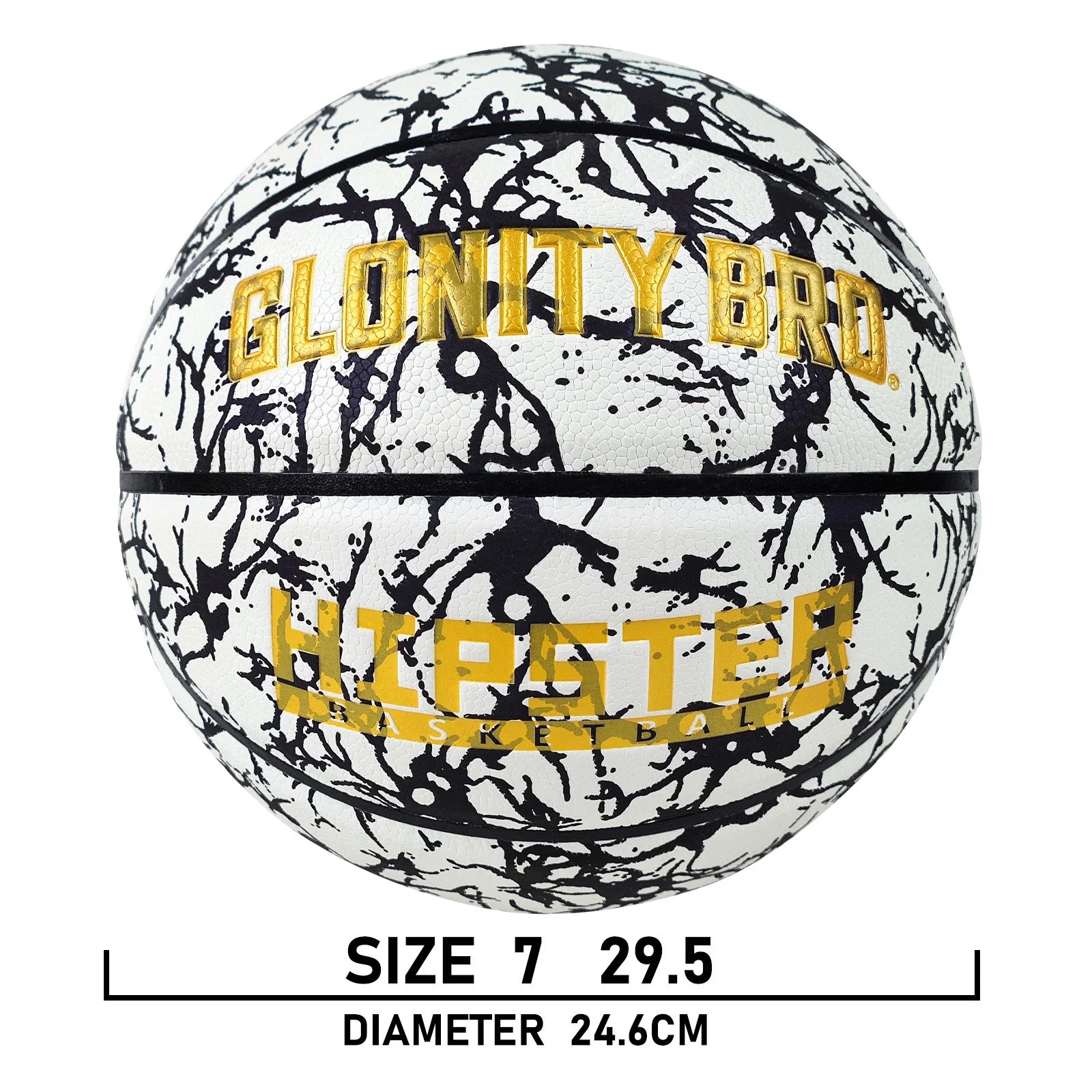 Glowing Basketball Leather Luminous Wear-Resistant Ball Size 5/6/7-27.5/28.5/29.5'' For Youth,In&Outdoor Basketball Night Game
