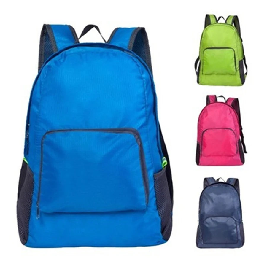 Unisex Foldable Backpack Travel Bag Lightweight Shoulder Backpacks Portable Outdoor Hiking Camping Sport Climbing Organizer Bags