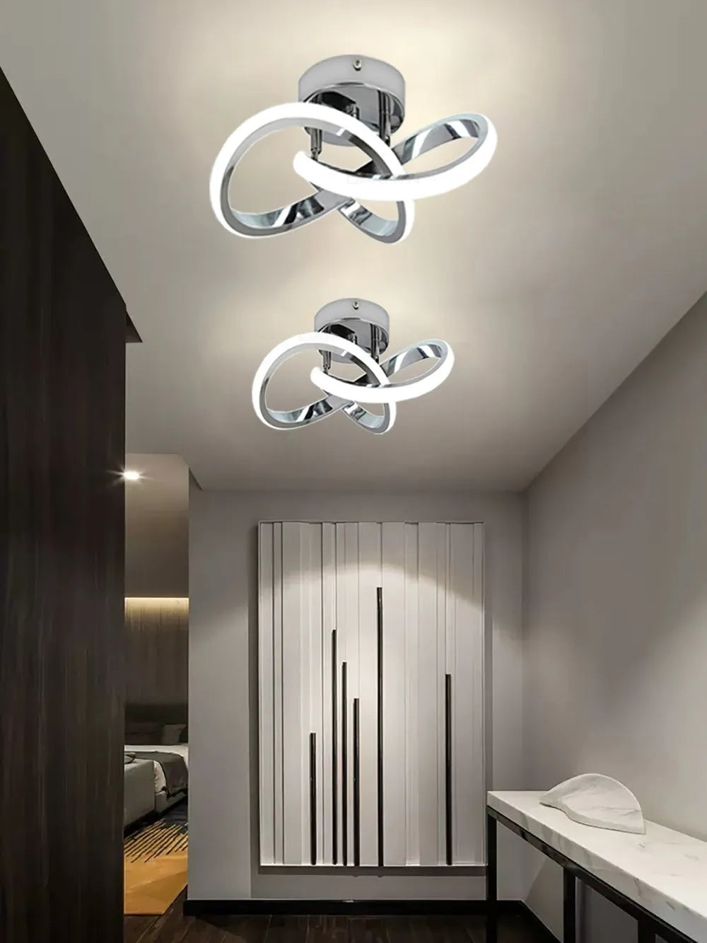 Lámparas de techo LED para pasillo, modernas y minimalistas, para sala de estar, balcón, entrada, escalera, decoración del hogar, accesorios LED brillantes.