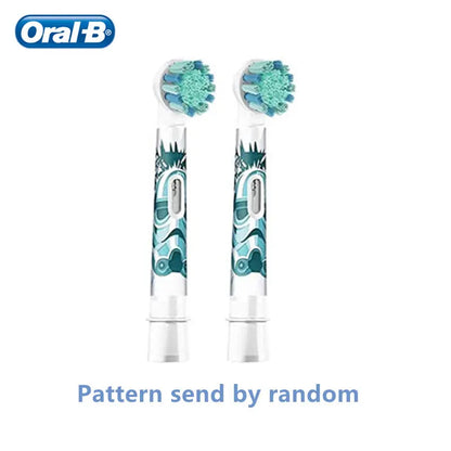 Recambio de cabezales de repuesto para cepillo de dientes eléctrico Oral B EB10 Kids, con cerdas suaves y cabezal redondo pequeño, ideal para limpieza dental de Spiderman y Frozen.