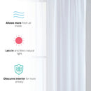 Sheer Curtains for Bedroom Windows Casual Solid White Yarn Tulle Curtain for Nursery/Living Room Kitchen Window Treatments