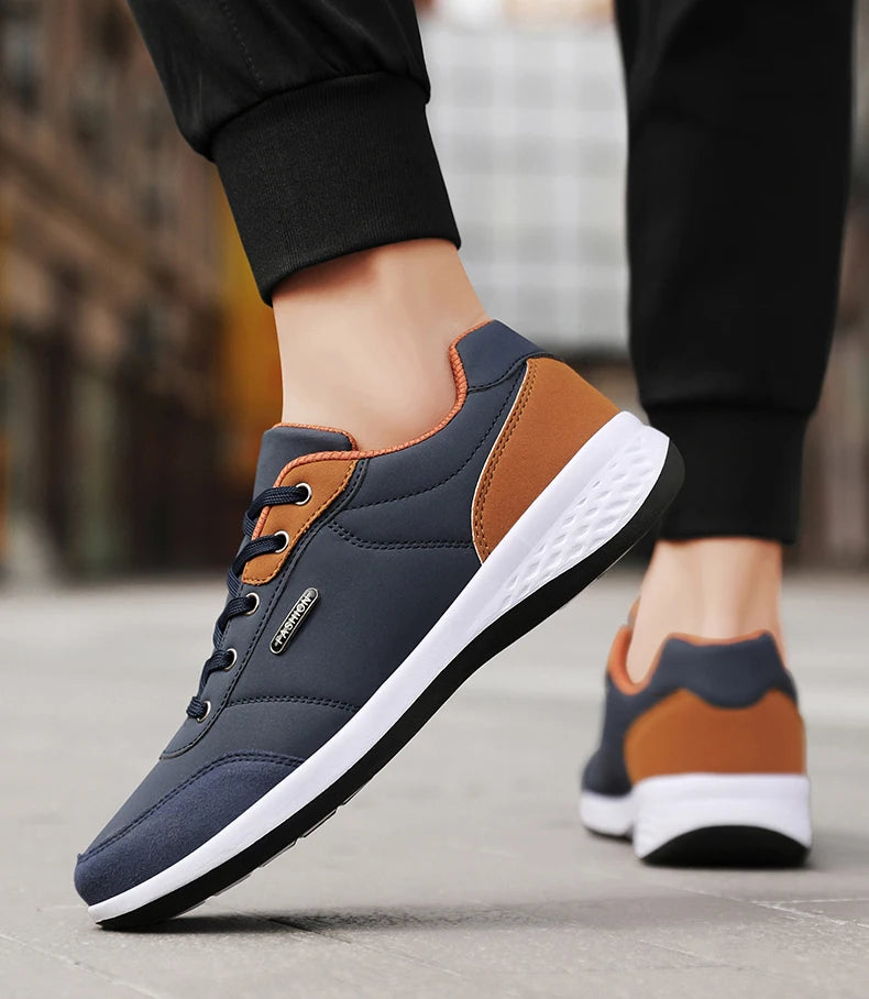 New Balance Men's Leather Shoes Sneaker Trend Sport Shoes Breathable Men's Sneakers Non-slip Footwear Holiday Shoes for Men