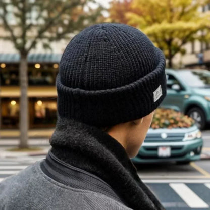 Winter 2 in1 Mask Beanies Hats Warm Knitted Balaclava Hats Windproof Solid Full Face Ski Bonnet Tactical Cycling Earmuffs Cap