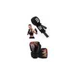 Kids Boxing Gloves Children Punch PU Leather Fitness Mitts Hitting Hand Protector Punch Target Bag MMA Training Sport Wristband