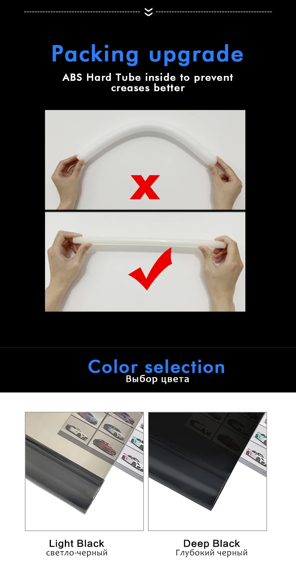 50cmx200cm Car Headlight Tint Film Smoke Fog Light Light Vinyl Film PVC Black Tint Vinyl Waterproof Film Car Sticker Accessories