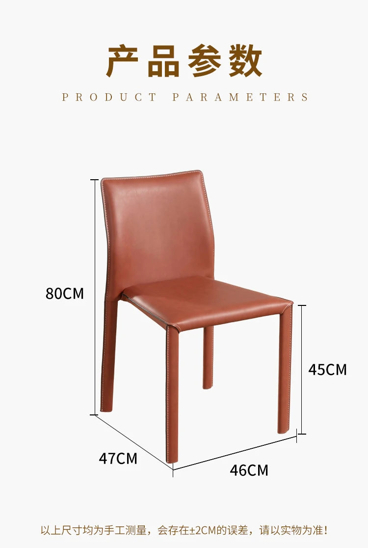 Stackable Household Dining Chairs Italian Style Minimalism Light Luxury Dining Chairs Makeup Backrest Cadeira Home Furniture