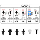 Auto Plastic Bumper Fastener Rivet Retainer Push Type Engine Cover Fastener Fender Car Door Trim Panel Clip