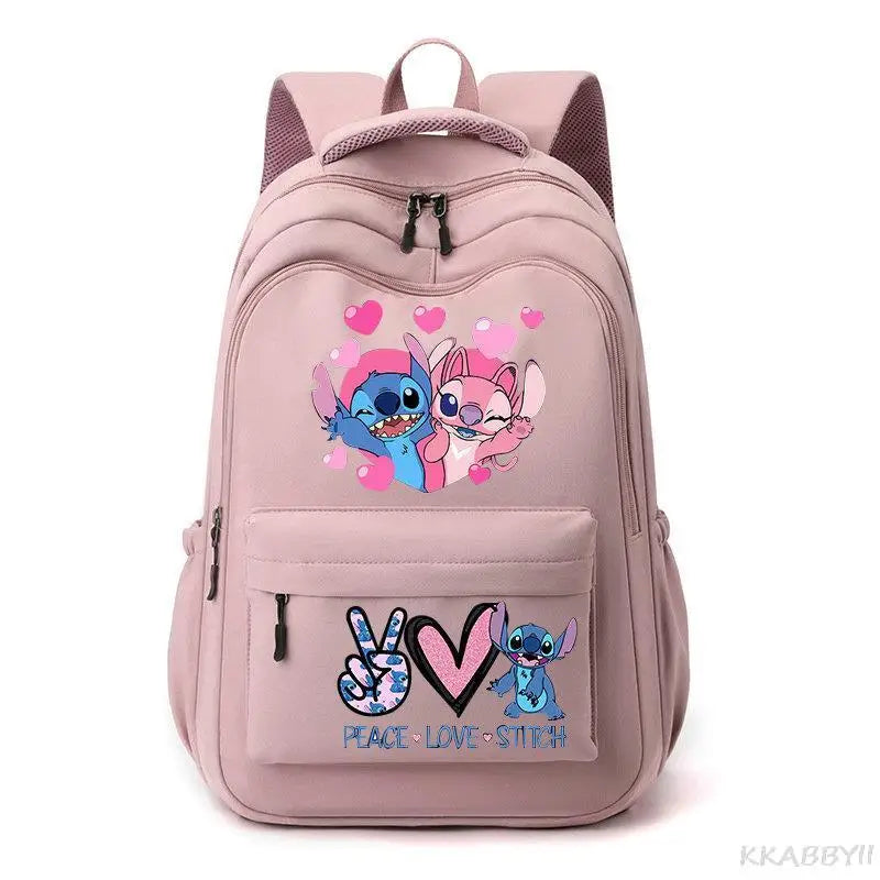 New Stitch Backpack Boys Girls Printe Teens Laptop School Bags Cartoon Anime Women Men Travel Mochila Escolar