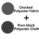 AUTO PLUS Checkered Polyester Patchwork Mesh Fabric Universal Unisex Car Seat Covers Set Accessories Interior  With Sponge