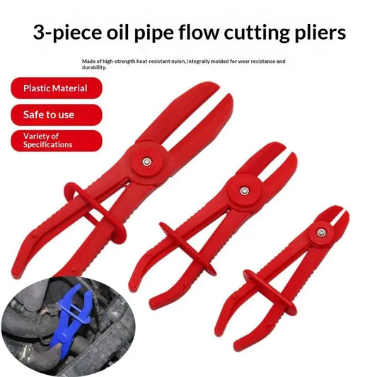 Nylon Hose Clamp Pliers for Car Repair; 1/3 Set Hands Free Brake Fuel Water Line Clamp Tool