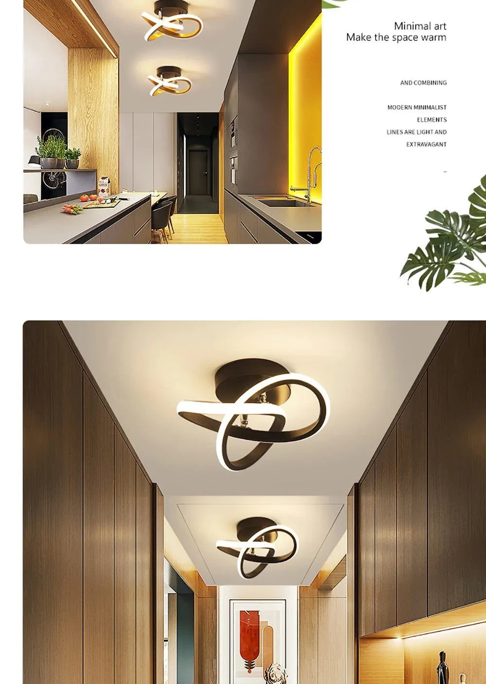 Lámparas de techo LED para pasillo, modernas y minimalistas, para sala de estar, balcón, entrada, escalera, decoración del hogar, accesorios LED brillantes.