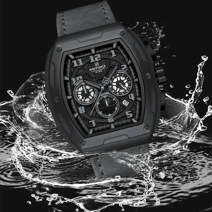 NAVIFORCE Luxury Brand Men Sports Watch Quartz 24 Hours Chronograph Waterproof Male Wristwatches Date Display Clock Reloj Hombre