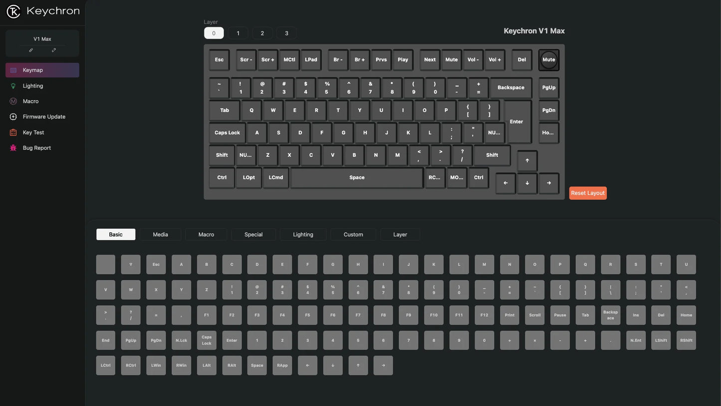 Keychron V1 Max ISO Layout Collection QMK Wireless Custom Mechanical Keyboard 2.4 GHz & Bluetooth RGB Backlit Hot-Swappable