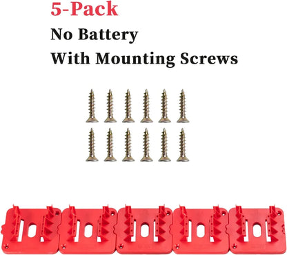 Machine Holder Battery Storage Rack for Dewalt/Makita/Milwaukee 14.4V 18V Li-ion Battery Wall Mount Tool Bracket Fixing